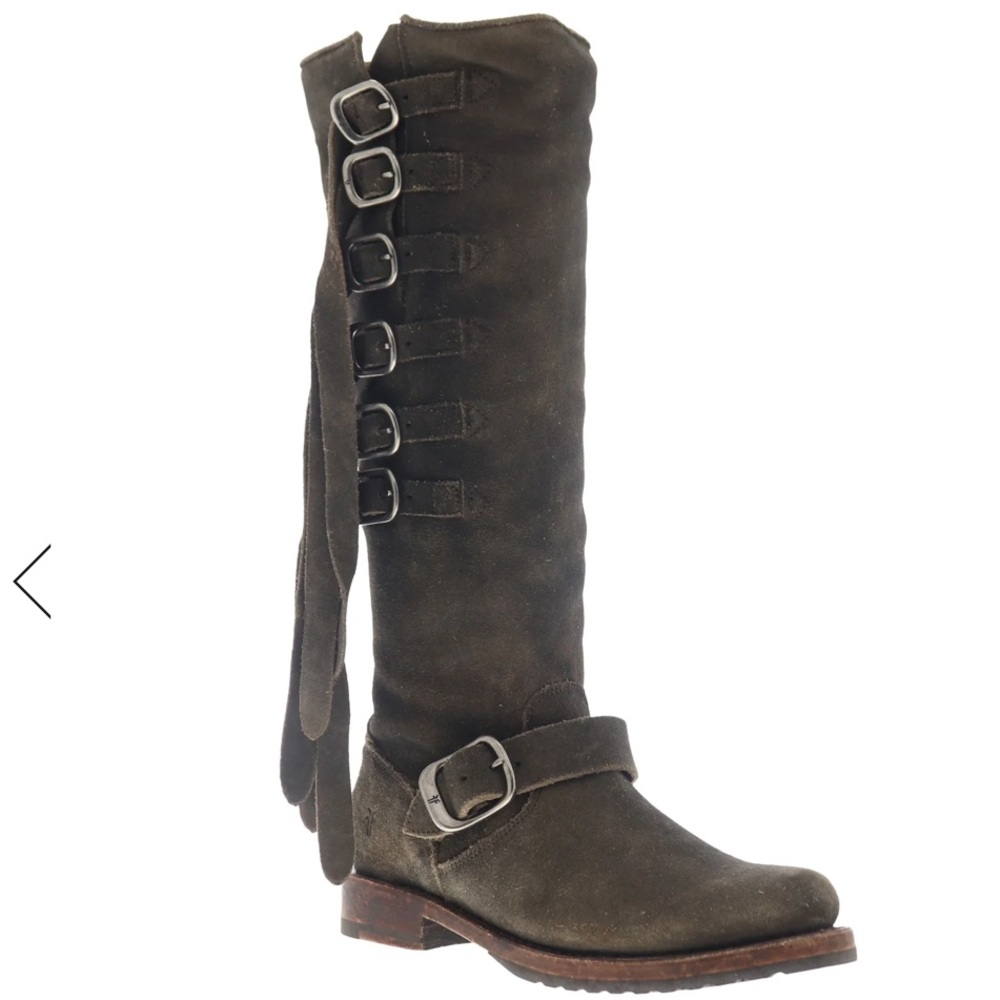 Frye Tall Veronica Strapping Bots